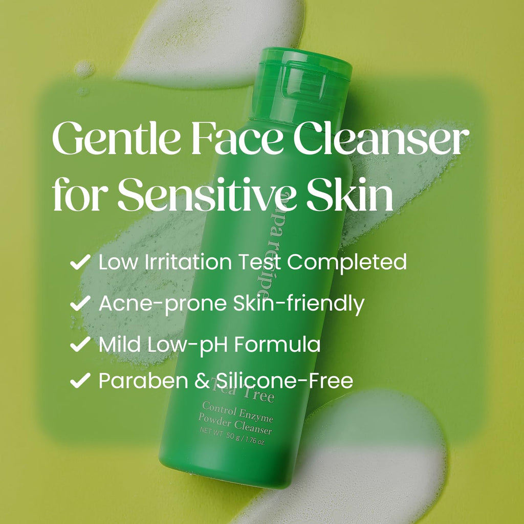 Tea Tree Enzyme Powder Cleanser, Oil Control, Soothing, 1.7oz