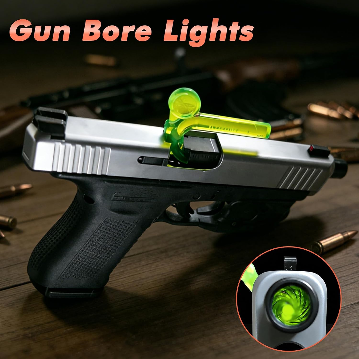 Gun Cleaning Kit 9mm,.22,.357,.38,.45 with Gun Oil 1 oz. & CLP Cleaner Lubricant 2 oz. Handgun Shotgun Rifle and