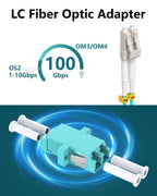 15 Pack LC to LC Fiber Optic Coupler Multimode LC Coupler