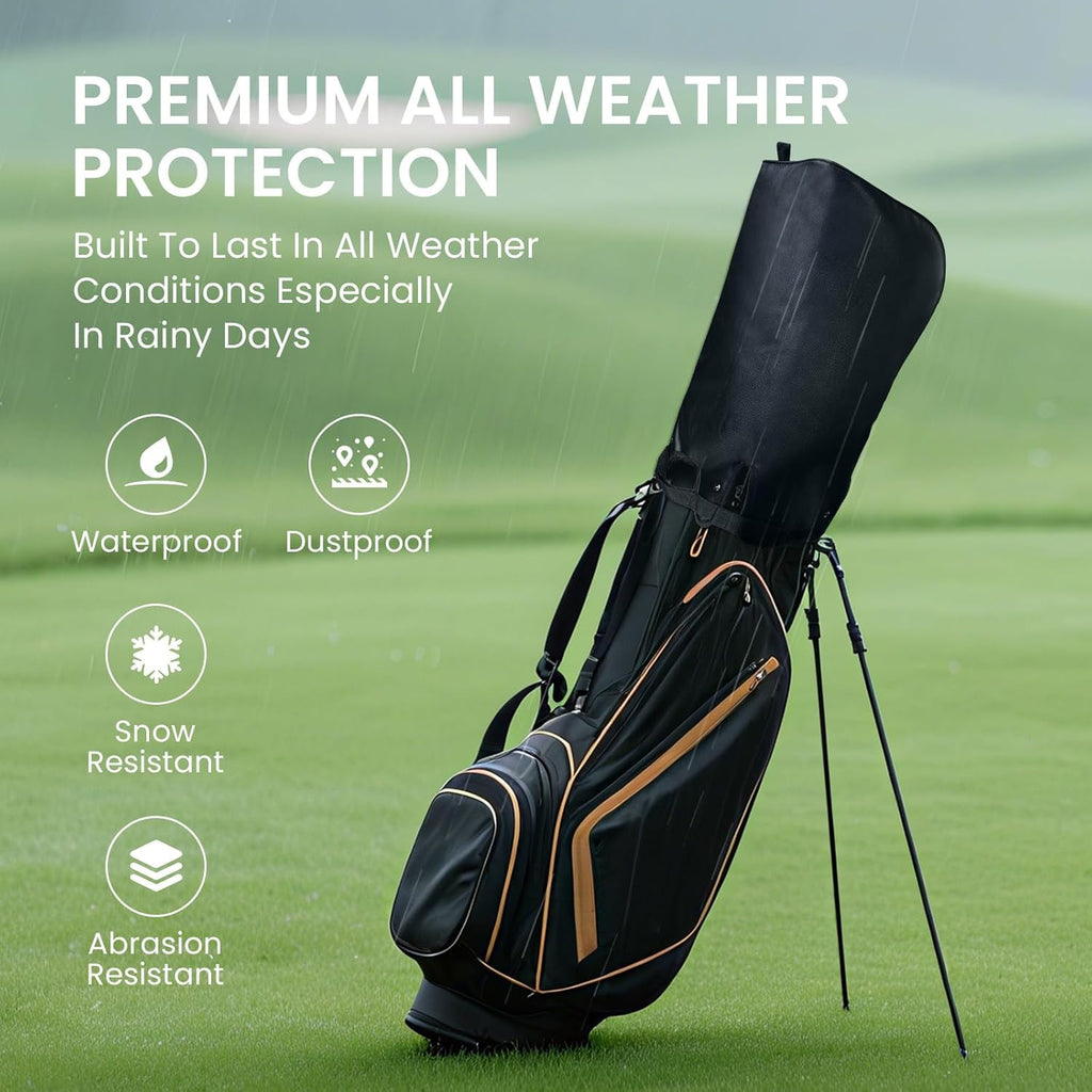 Golf Bag Rain Cover Adjustable Hood