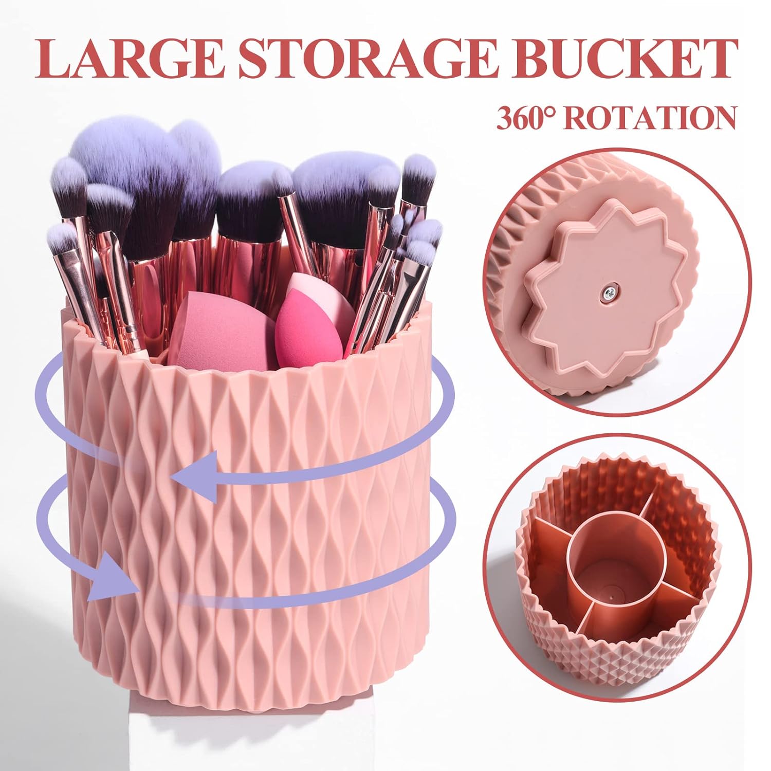 Makeup Brushes Premium Synthetic Foundation Powder Concealers Eye Shadows 18 Pcs Brush Set with 5 sponge & Holder