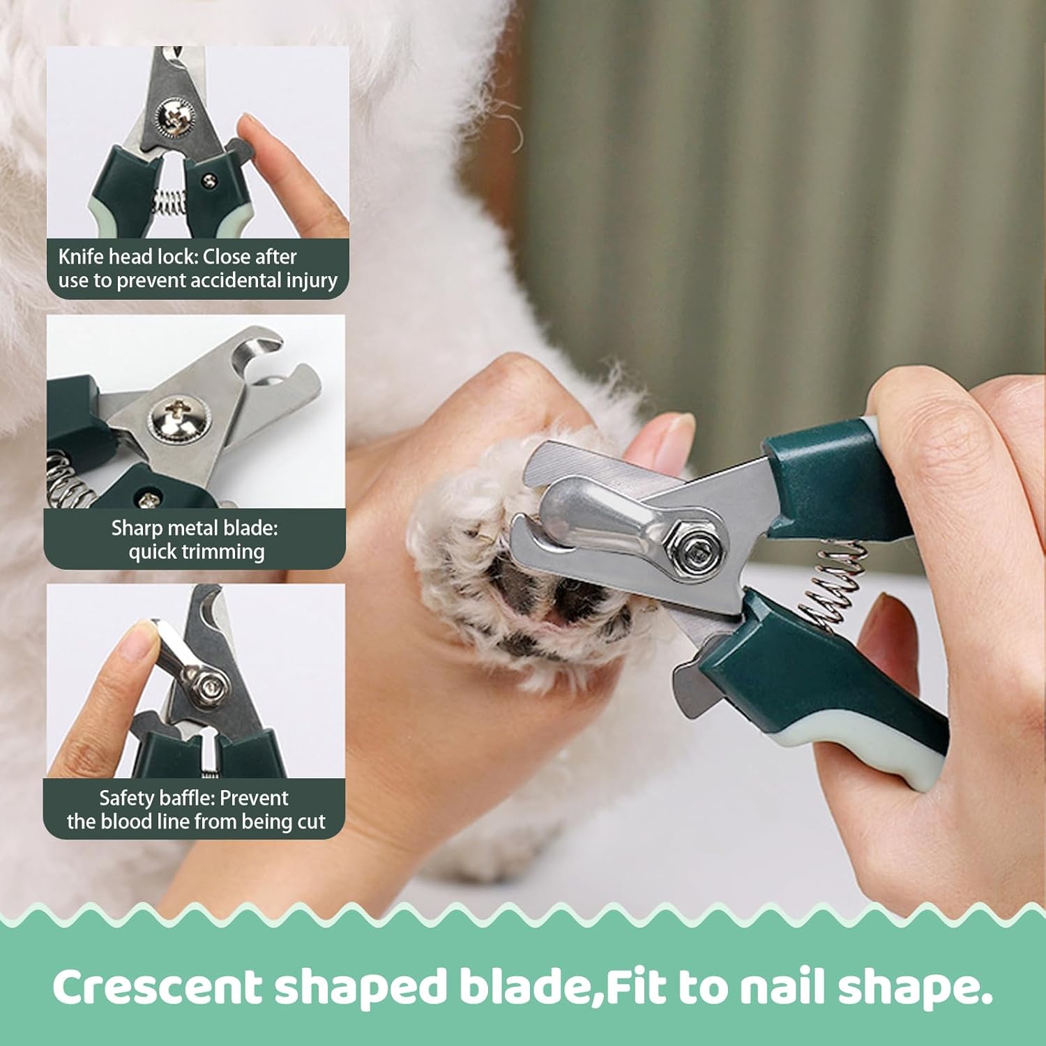 8-in-1 Pet Grooming Kit for Dogs & Cats - Includes Slicker Brush, Nail Clippers, Comb, Scissors, Toothbrush &