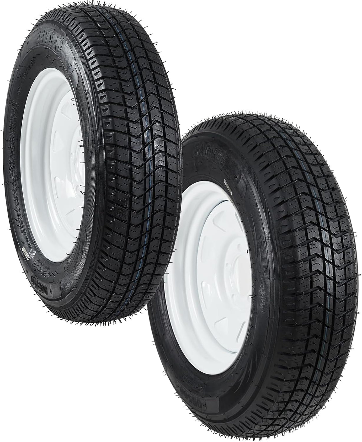 2-Pack Trailer Tires On Rim ST205/75D15, Set of 2