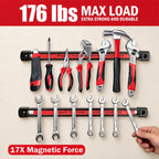 18 Inch Double Sided Magnetic Tool Holder, Magnetic Tool Bar 2 Pack