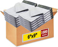 White Poly Mailers 6x9 Inch 1000 Pack I Size #1 Self-Seal, Waterproof, Tear-Resistant Plastic