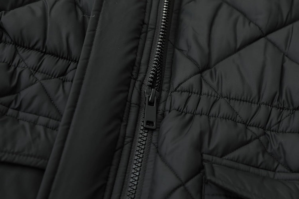 Girls Winter Waterproof Coats Hooded,Kid's Fleece-Lined Snow Parka Insulated Quilted Puffer Jacket