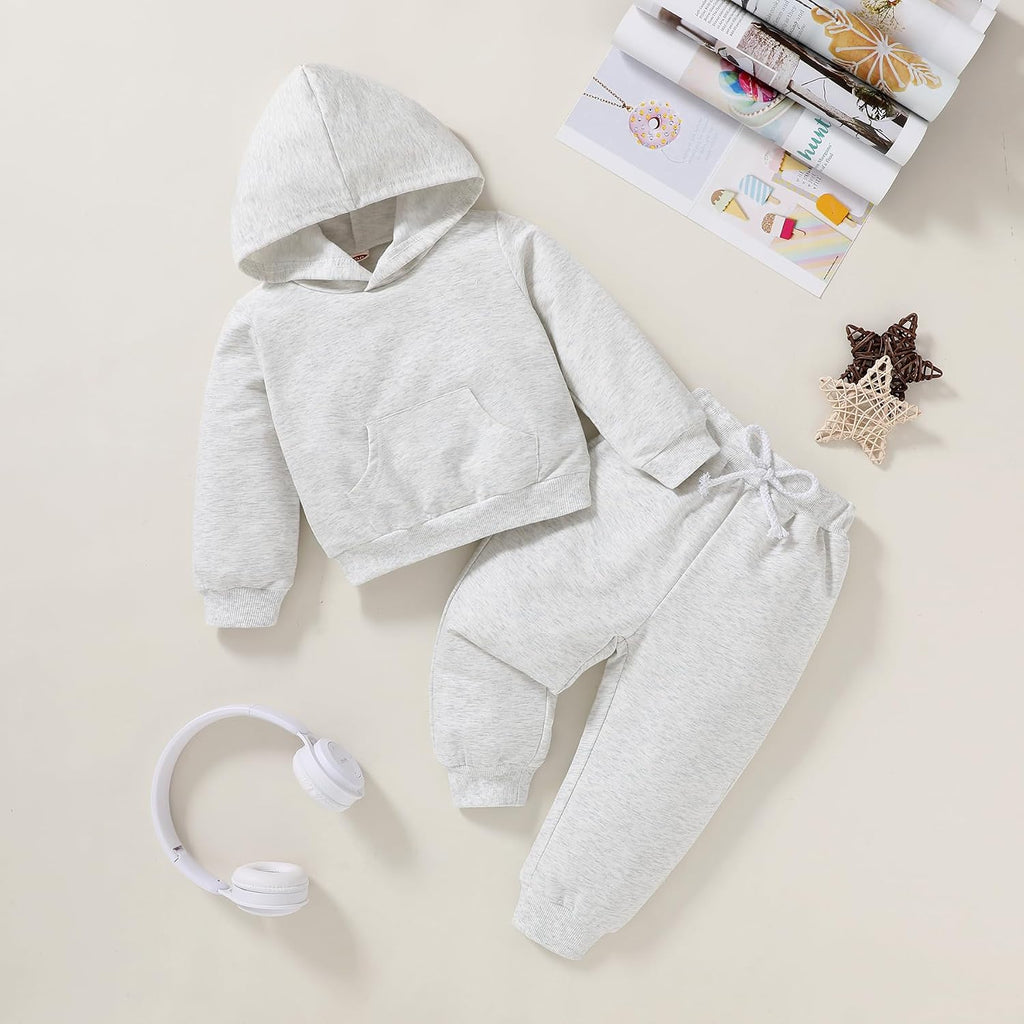 Baby Outfits for Girl Boy Toddler Sweatsuit Hoodie Set