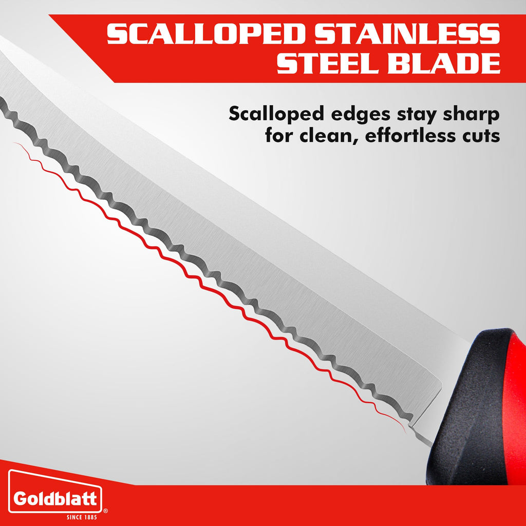 Goldblatt 6" Rockwool Insulation Knife, Sod Cutter Tool for Fiberglass