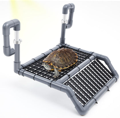 Adjustable Extra Large Turtle Basking Platform, 18-19" Wider Hanging Dock, Basking Area for Aquarium Tank