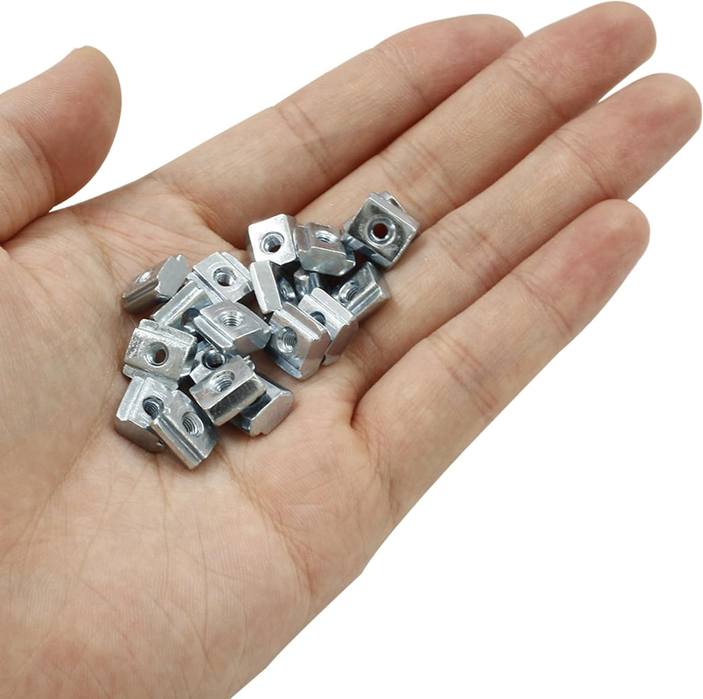 50Pcs M3 T Slot Nuts, 2020 Series Sliding T Nuts