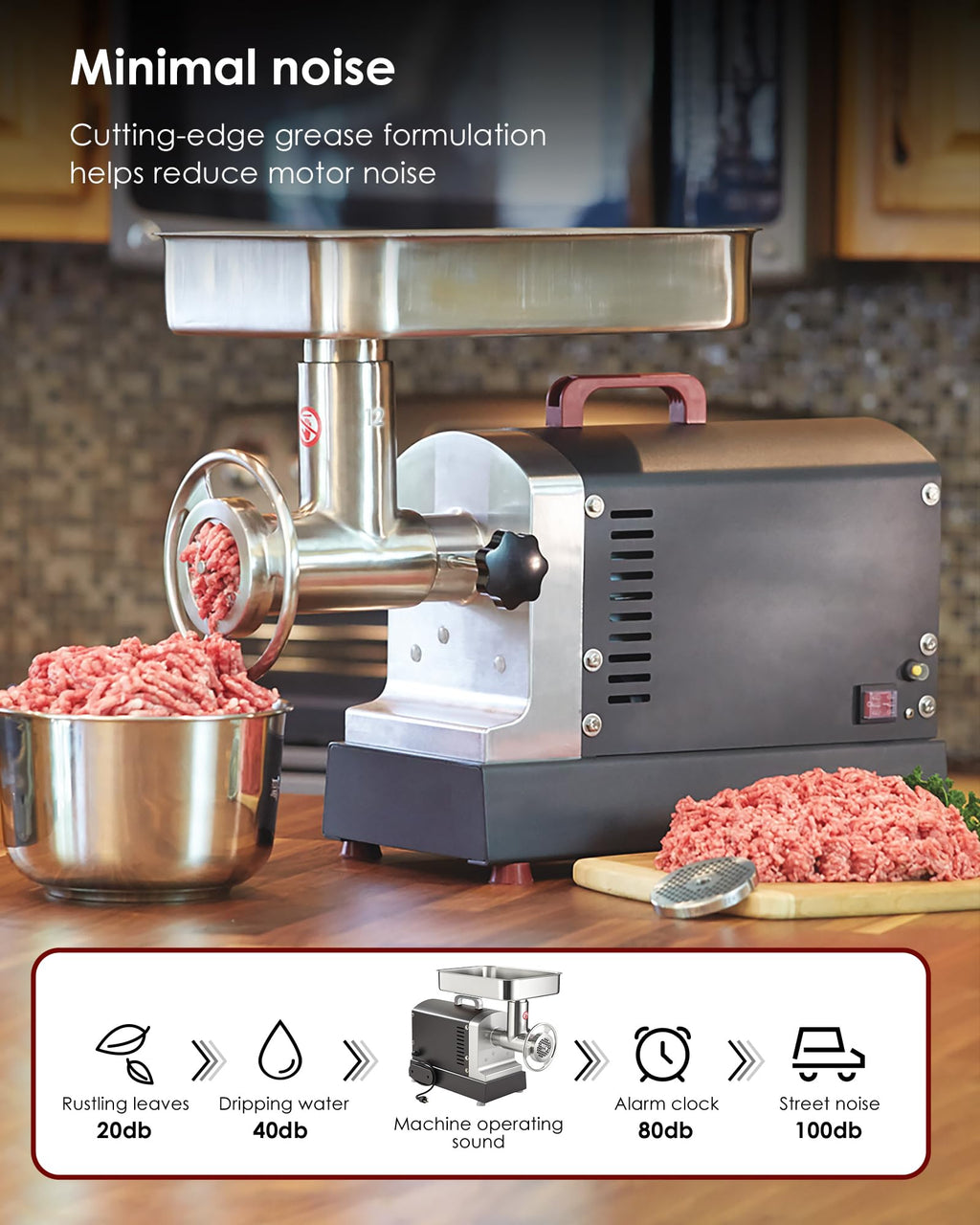 Commercial Electric Meat Grinder Machine Heavy Duty