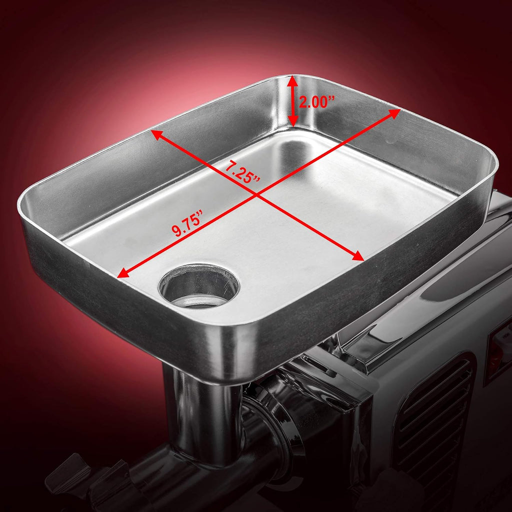 Turboforce II 4000 Electric Meat Grinder | Grinds Soft Bones | Foot Pedal | 6 Grinding Plates | Stainless Steel