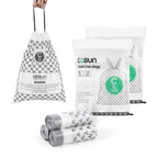 Code C Pre Cut Drawstring Trash Bags 90 Count, 1.3 Gallon / 5 Liter