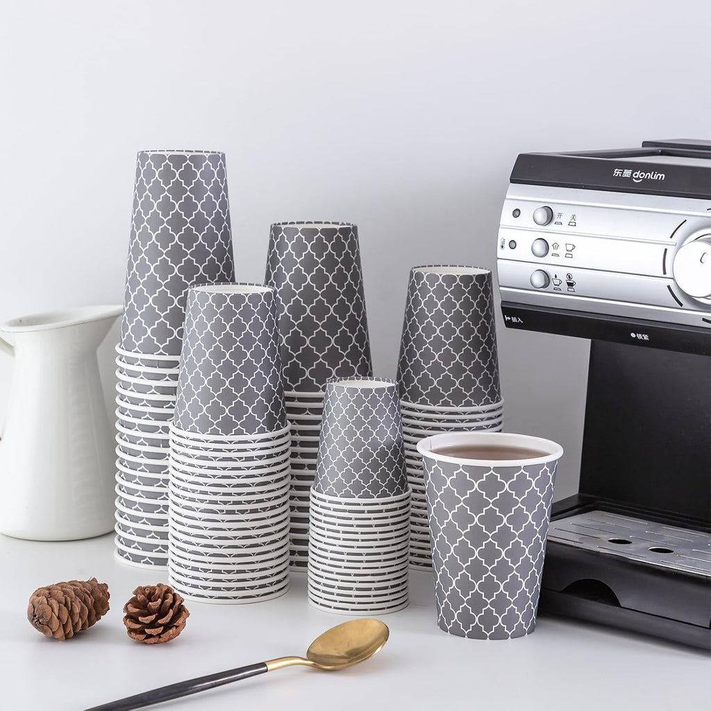 Coffee Cups 12 oz 180 Pack, Disposable Paper Coffee Cups, Hot Cups