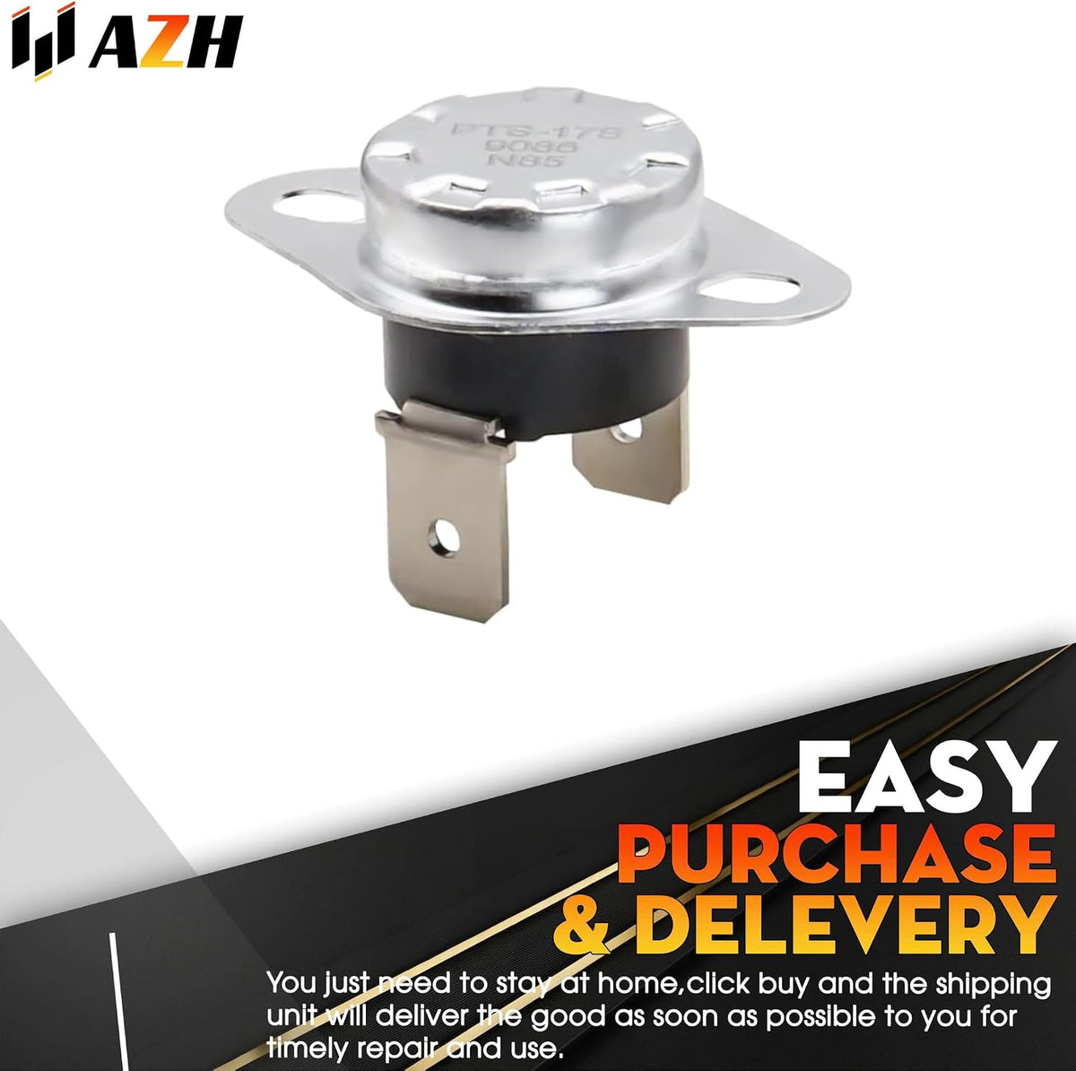 Safety Thermostat Replacement for Samsung DV50K7500EW/A3 DV50K7500GV/A3 DV50K7500GW/A3 DV50K8600EV/A3 DV50K8600EW/A3 DV50K8600GV/A3 DV50K8600GW/A3 DV511AER/XAA DV511AEW/XAA DV511AGR/XAA Dryer