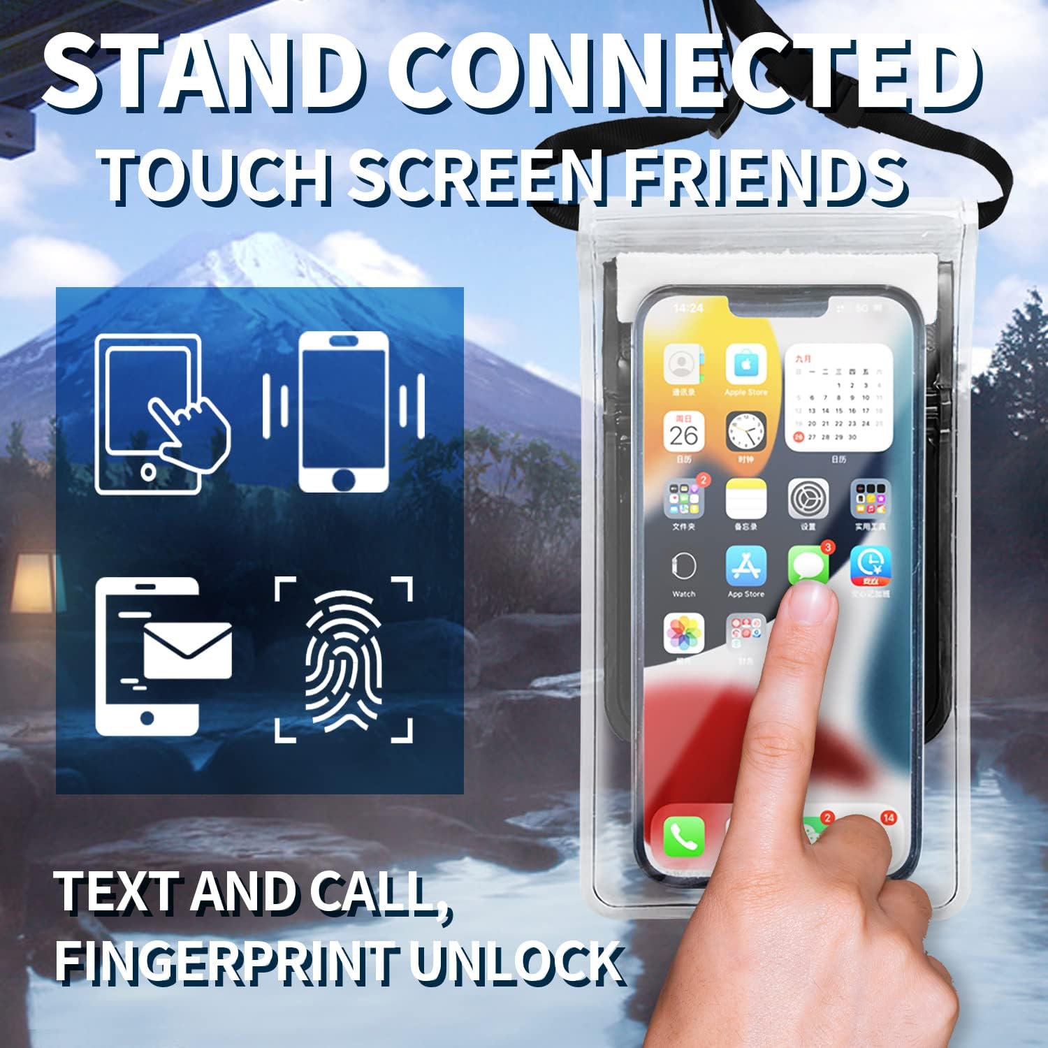 Waterproof Phone Pouch [2-Pack], Waterproof Case Dry Bag for iPhone 17/16 Pro MAX Samsung Galaxy S25/S24 Ultra