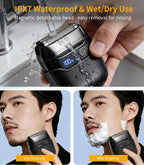 Electric Shavers for Men Face: Foil Shaver with 3 Floating Blades