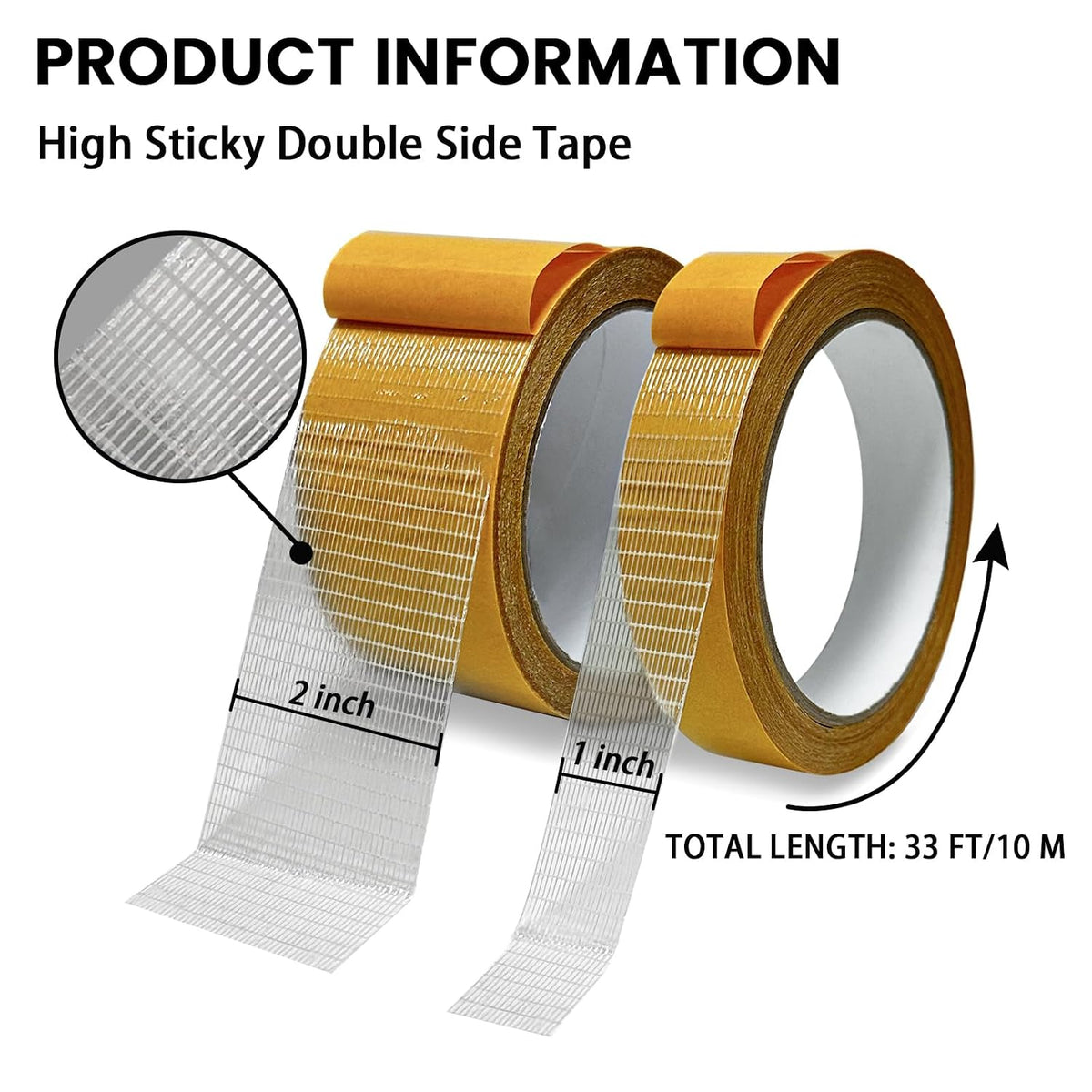Double Sided Fabric Tape Heavy Duty,Double Stick Carpet Tape Fabric Tape