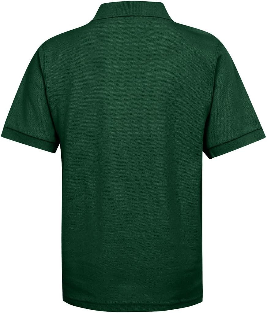Boys School Uniform Short Sleeve Stain Guard Polo Shirt
