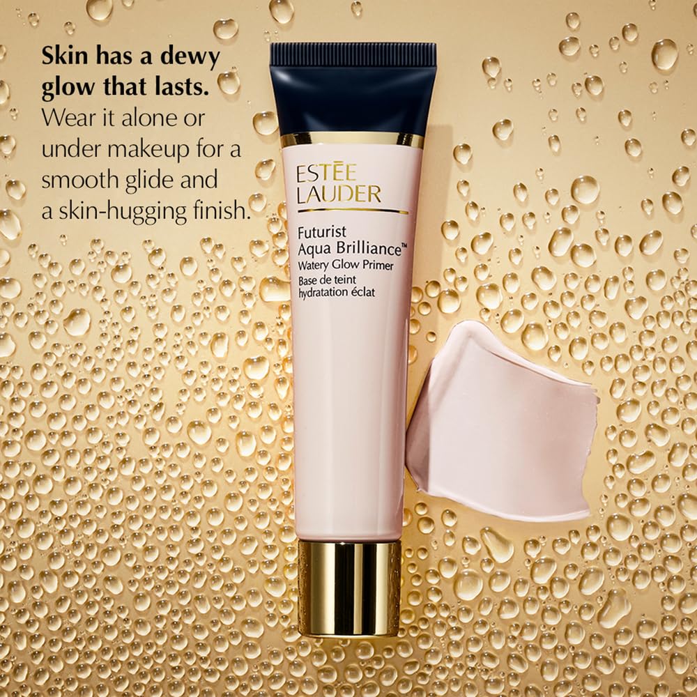 Futurist Aqua Brilliance Watery Glow Makeup Primer with Hylauronic Acid for Triple Moisture