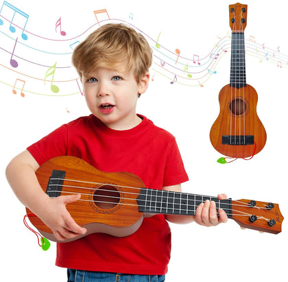 Kids Toy Ukulele Guitar,17 Inch Classical Guitar Musical Toy,4 Strings Guitar Ukulele Educational Learning Toy for