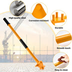Manual Rebar Bender Tool for 5/8 Inch Steel Bar, Heavy Duty Rebar Bending Tool and Steel Rod Bender with Anti-Slip