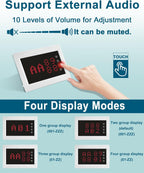 Restaurant Pager System 1200+Ft with 15 Portable Waterproof Buttons
