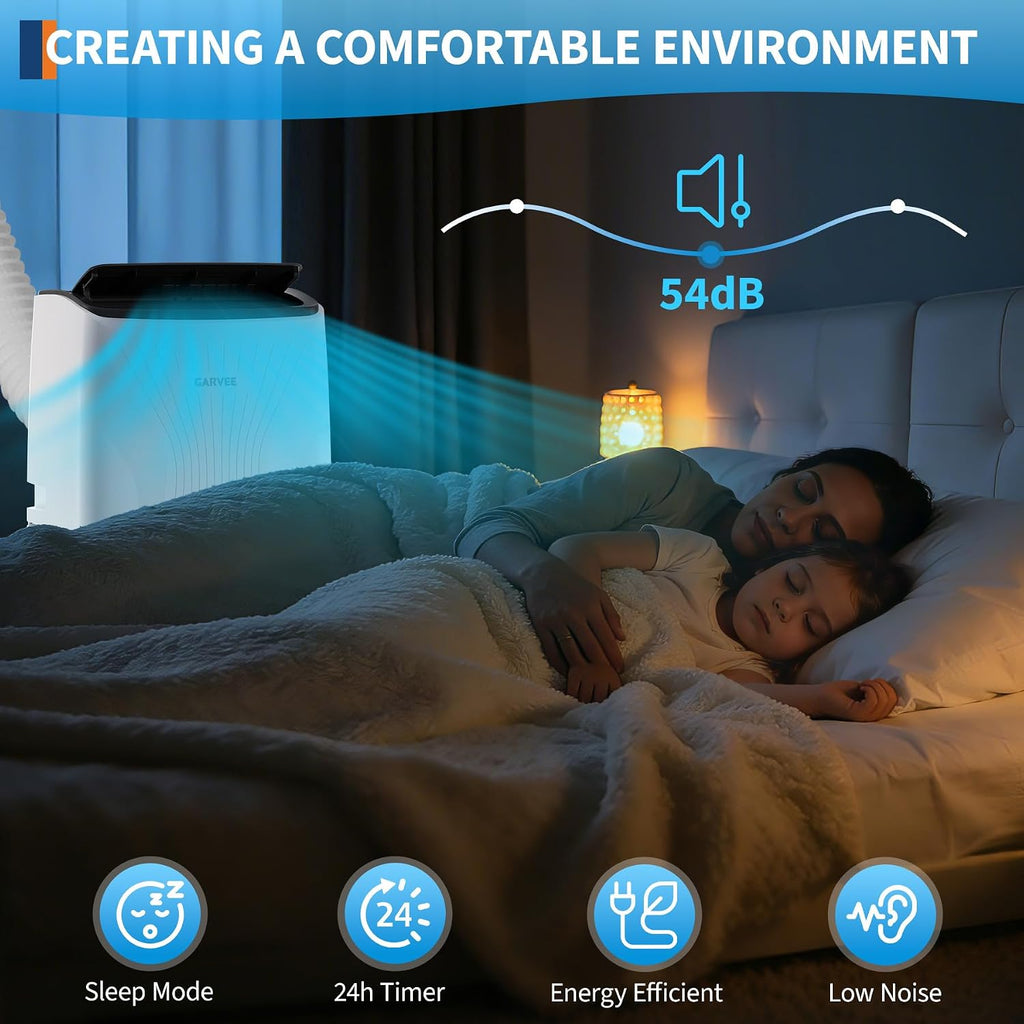 14,000 BTU Portable Air Conditioner, 4-IN-1 Portable AC Unit for Large Rooms Up to 750 Sq. Ft. with Cooling