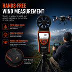 Handheld Anemometer, Wind Speed CFM Meter for HVAC & Outdoor