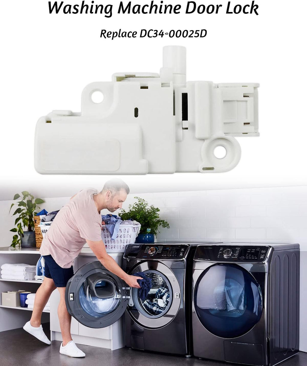 DC34-00025D DC12V Washing Machine Door Lock Switch Fit for Samsung