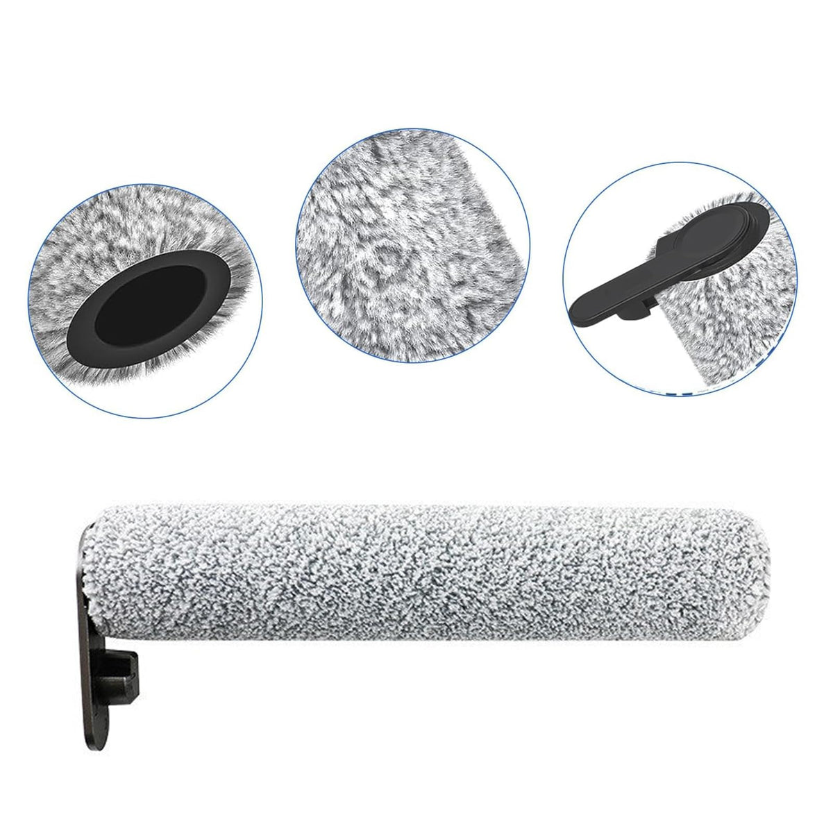 Replacement Roller Filter kit Compatible with JONR ED12 Pro Vacuum Cleaner, 1 Brush Roller, 2 Sponge Filter, 1 Cleaning Brush