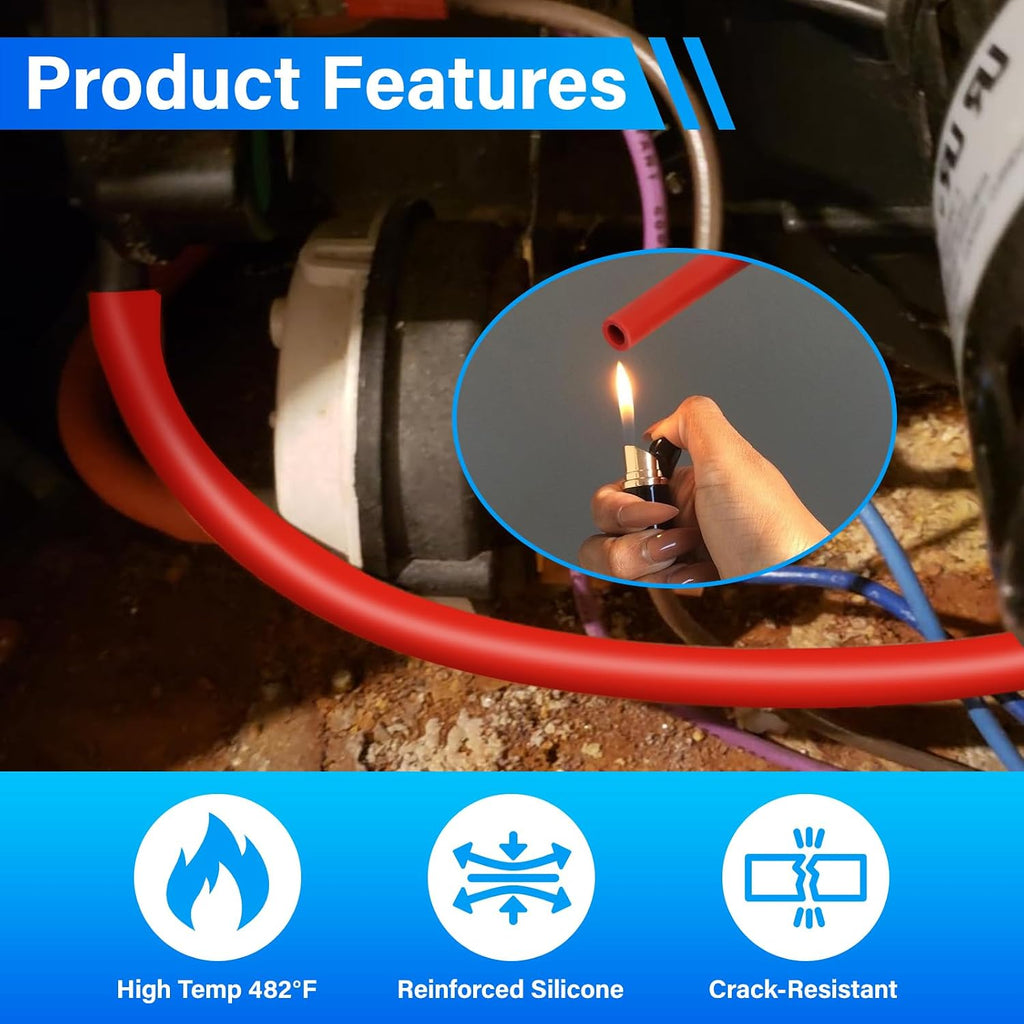 3/16"ID x 19" Furnace Pressure Switch Hose Replacement 79-21491-83