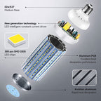 60W LED Light Bulb 500W Equivalent LED Corn Light Bulb 5500Lumen 6500k Cool Daylight White E26/E27 Base Bulb Large