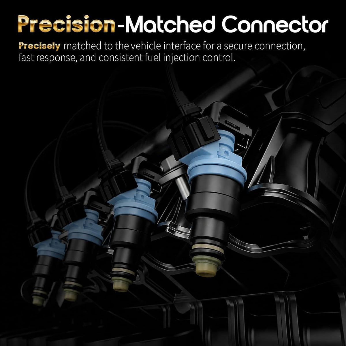Oktiger Fuel Injectors 3.5L 3.7L V6 for Ford Edge 2011-2018, Explorer 2011-2019, F-150/Mustang 2011-2017, Flex 2013-2019, Taurus 2012-2019, Transit-150/250/350, for Lincoln Mks Mkt Mkx, OE# 0280158191