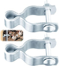Gate Frame Hinges Fit 1-3/8" OD, Galvanized Chain Link Fence Gate Hinges
