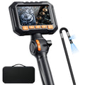 0.16-Inch Articulating Borescope Camera with Light, Dual-Lens, Split Screen