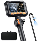 0.16-Inch Articulating Borescope Camera with Light, Dual-Lens, Split Screen
