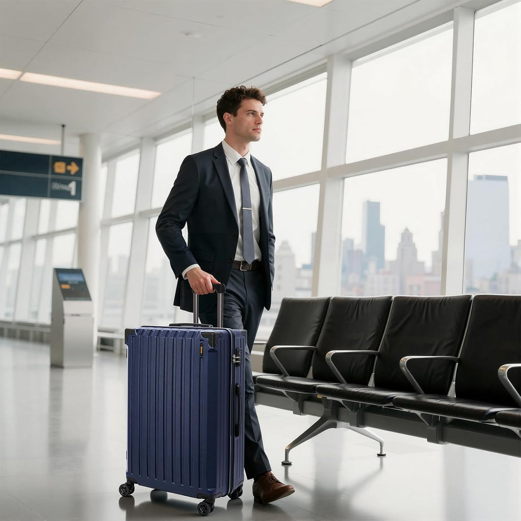 Luggage Sets 5 Piece，Hardside Luggage with Spinner Wheels, Lightweight ABS Hard Shell Travel Luggage with TSA Lock