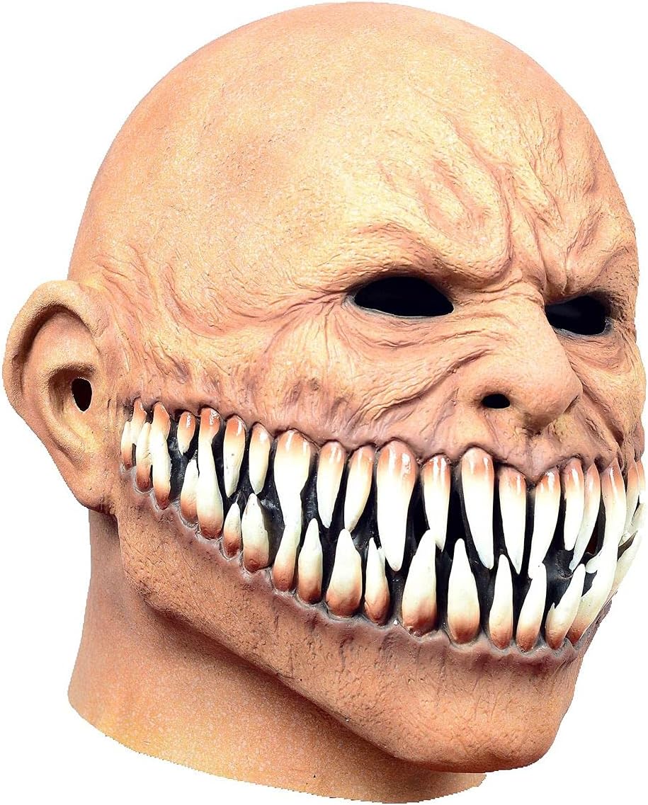 Halloween sharp tooth devil mask zombie mask Monster Devil Mask Creepy Costume Corpse Party Latex Full Head Mask