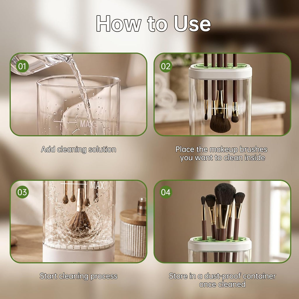 Electric Makeup Brush Cleaner Machine Dryer-Holder