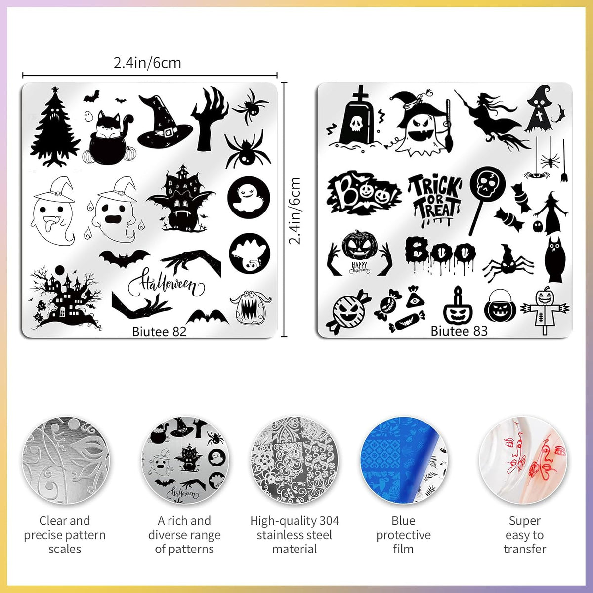 15Pcs Nail Stamping Kit Nail Stamp Plate 8 Nail Stamping Gel Polish