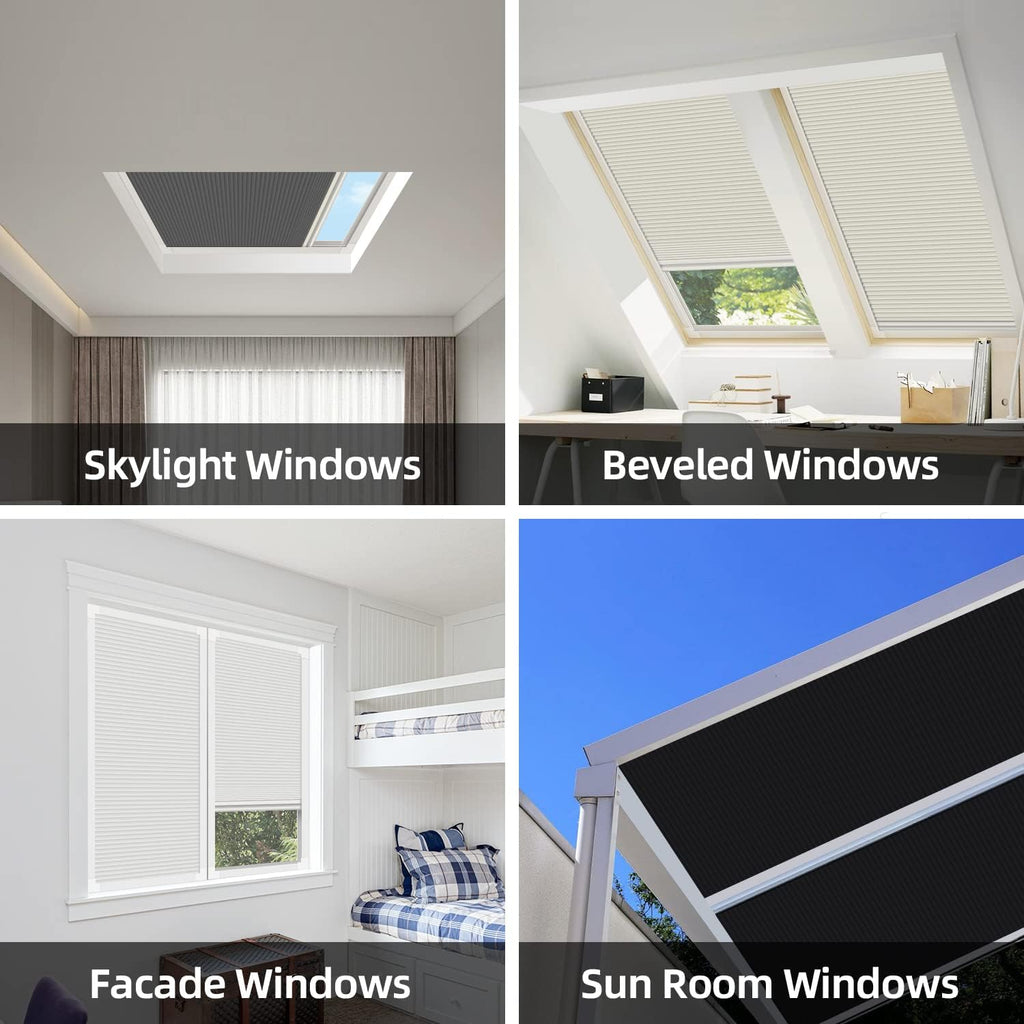 Skylight Shades Blinds SkylightS Cover Blackout Cellular Shades Cordless Skylight Shades for Ceiling Room Darkening