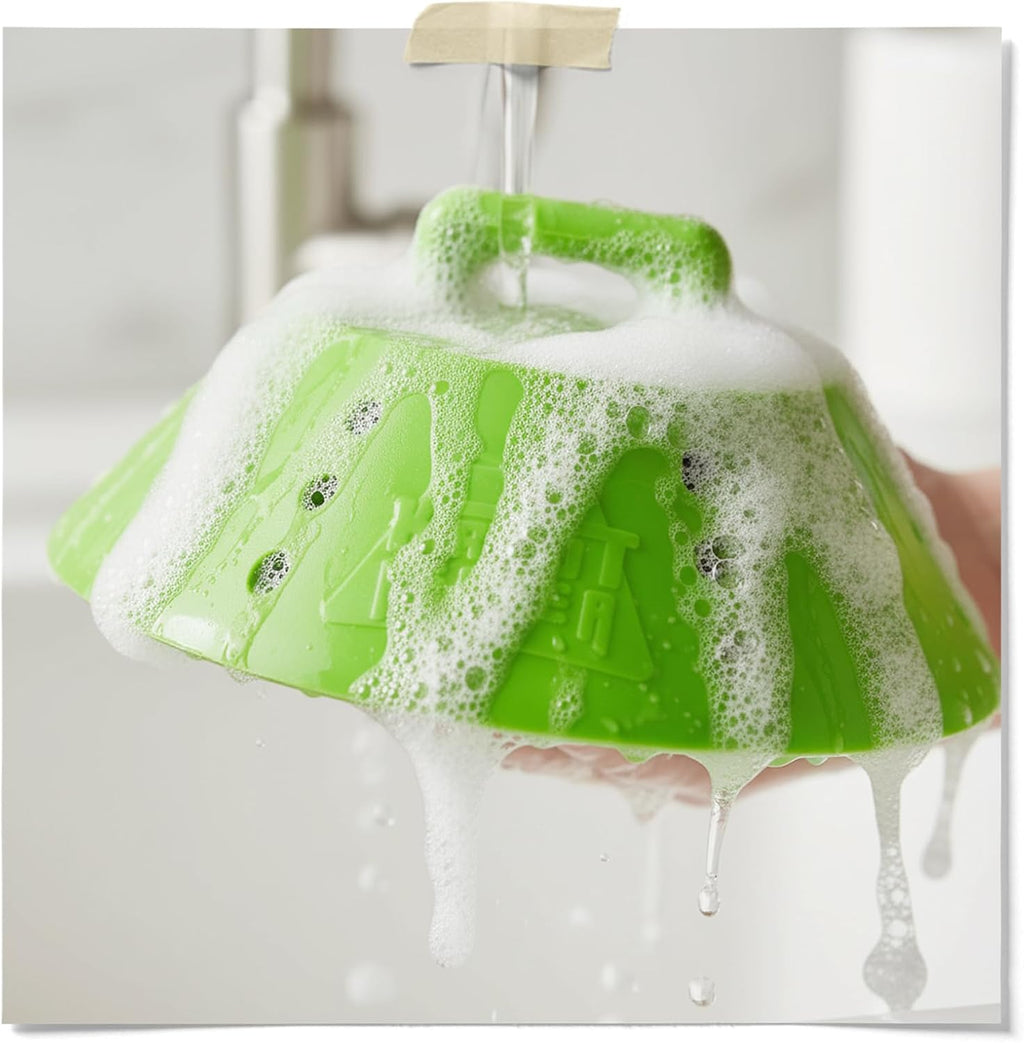 KrautKeeper Silicone Fermentation Weight – Keeps Veggies Submerged in ½-Gallon & 1-Gallon Jars, Fits 6.3" Diameter