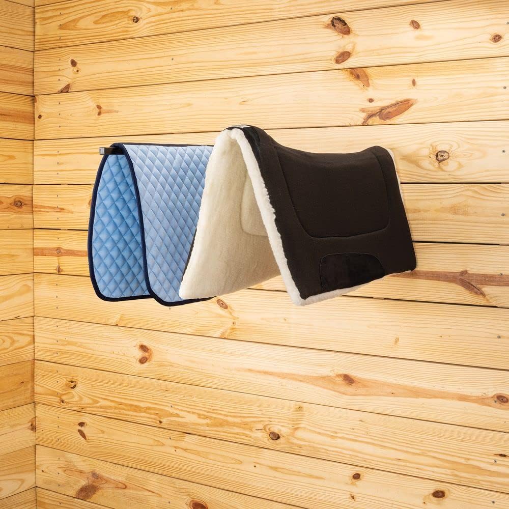 Heavy Duty Single Blanket and Saddle Pad Rack | Space-Saving Organization for Your Tack Room | Mountable and
