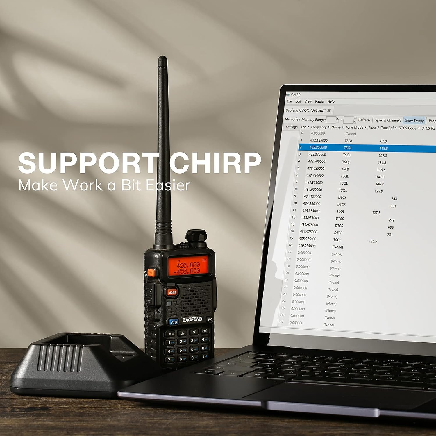 GT-5R Dual Band Ham Radio Handheld, FCC-Compliant Version of UV-5R | UHF VHF Walkie Talkie for Adults, Clean Spurious