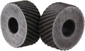 2PCS Anilox Knurling Tool 1.5mm Pitch Diagonal Coarse Knurl Wheel (19 x 8mm)
