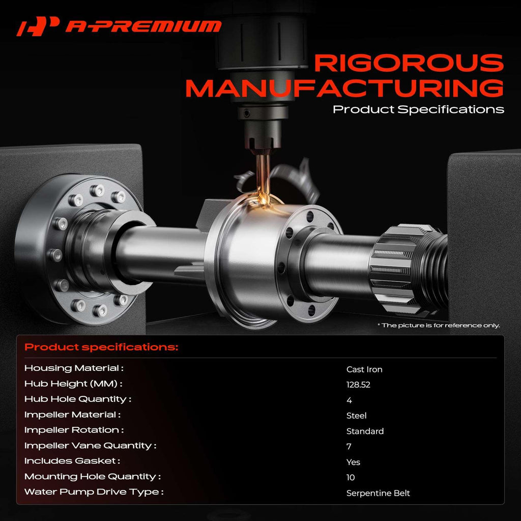 A-Premium Engine Water Pump Compatible with International Harvester 3000RE
