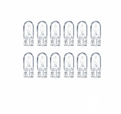 12 Pack 168 Bulb, W5W 194 T10 2825 Light Bulbs.