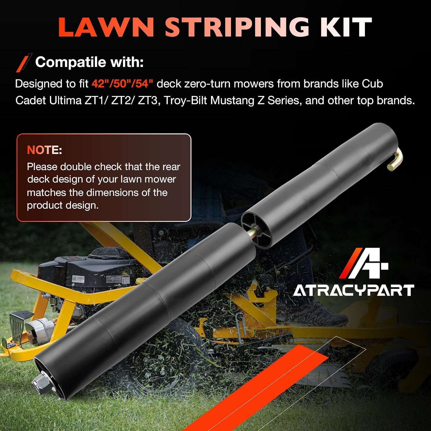 19A70060 OEM Lawn Striping Kit for Cub Cadet ZT1 Ultima 42" / 50" / 54" Stamped Deck - Compatible with Zero Turn