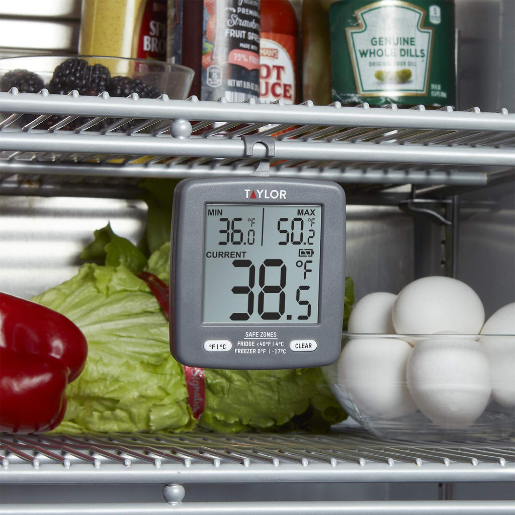 Digital Refrigerator Freezer Thermometer with Min/Max LCD Display